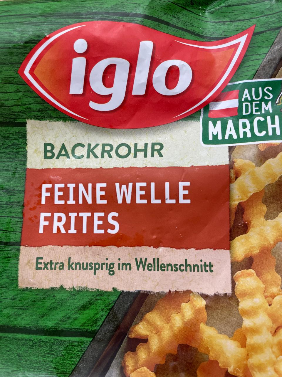 Fotografie - feine welle frites iglo