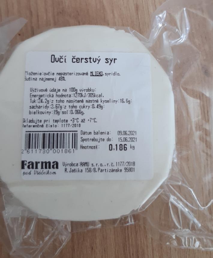Fotografie - Ovčí čerstvý syr Farma pod Vtáčnikom
