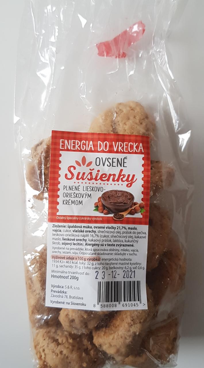 Fotografie - Ovsene sušienky Energia do vrecka