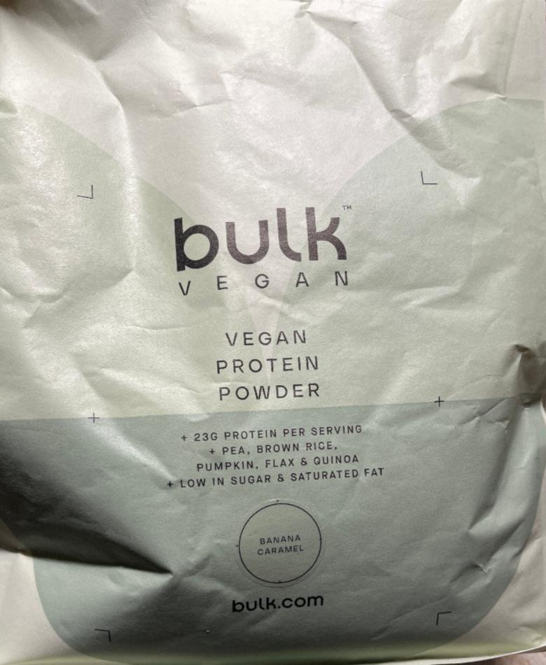 Fotografie - Vegan Protein Powder Banana Caramel Bulk
