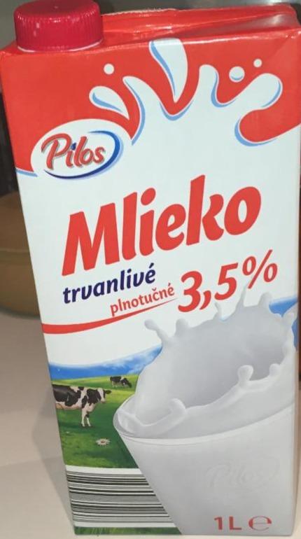 Fotografie - Mlieko trvanlivé plnotučné 3,5% tuku Pilos