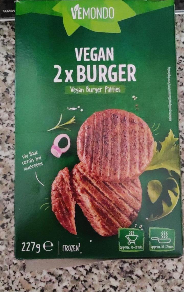 Fotografie - Vegan 2x Burger Vemondo