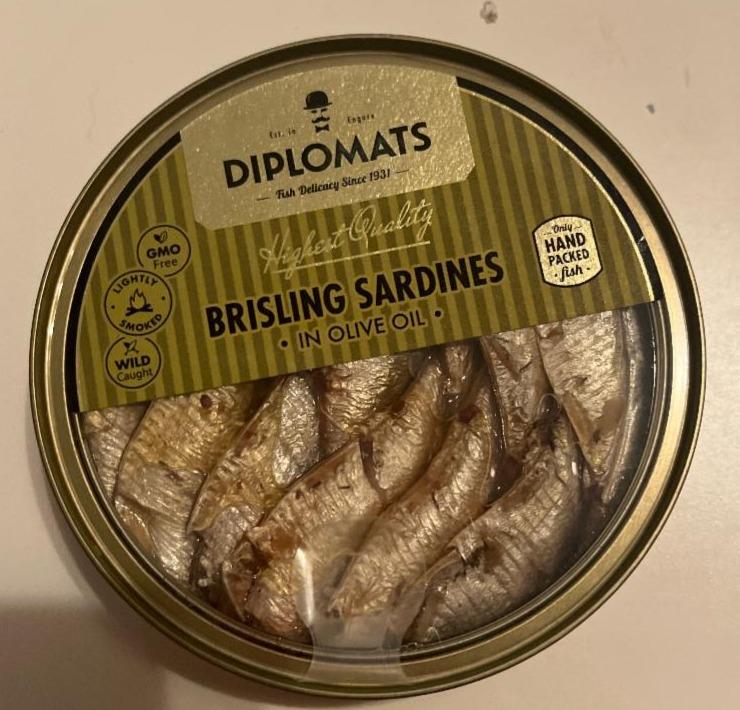 Fotografie - Brisling sardines in olive oil Diplomats