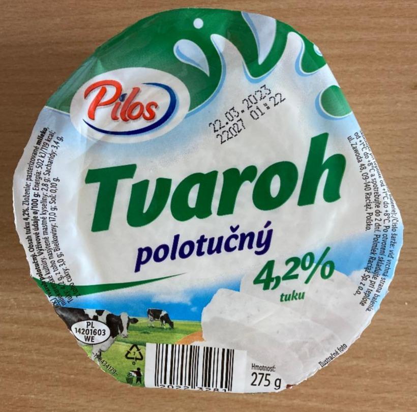 Fotografie - Tvaroh polotučný 4,2% Pilos