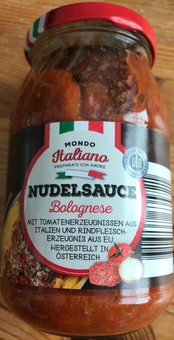 Fotografie - Nudelsauce Bolognese 21% Rindfleisch Mondo Italiano