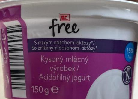 Fotografie - Biely bifidový jogurt Lactosefree K-free