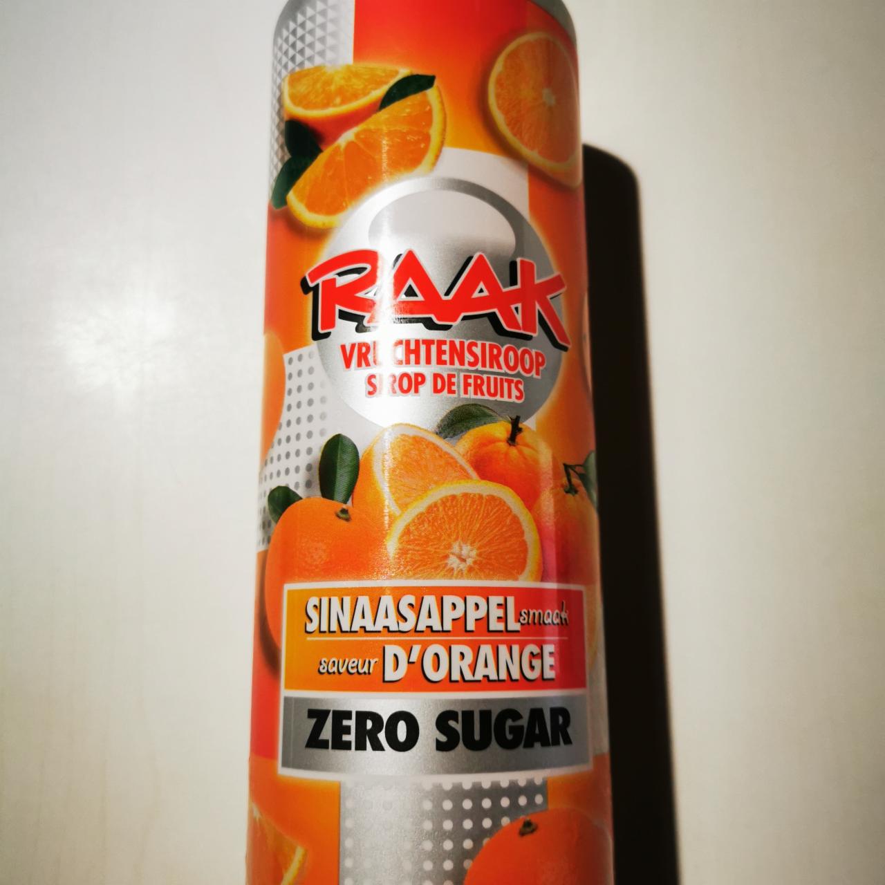 Fotografie - Sirop de fruits D'Orange Zero Sugar Raak