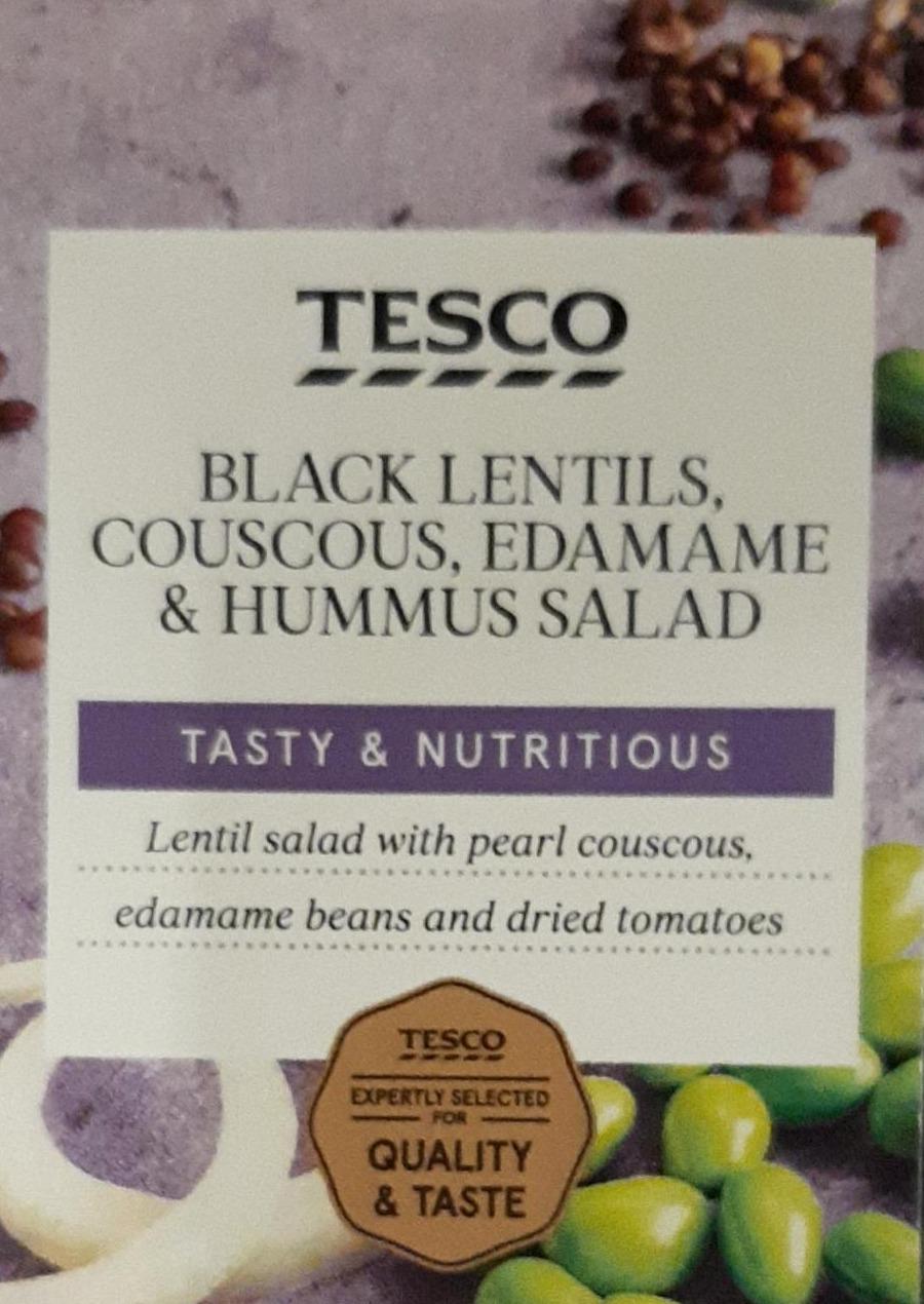Fotografie - Black Lentils, Couscous, Edamame & Hummus Salad Tesco