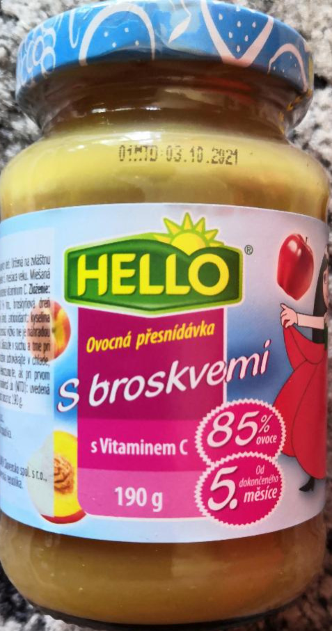 Fotografie - Ovocná přesnídávka s broskvemi Hello