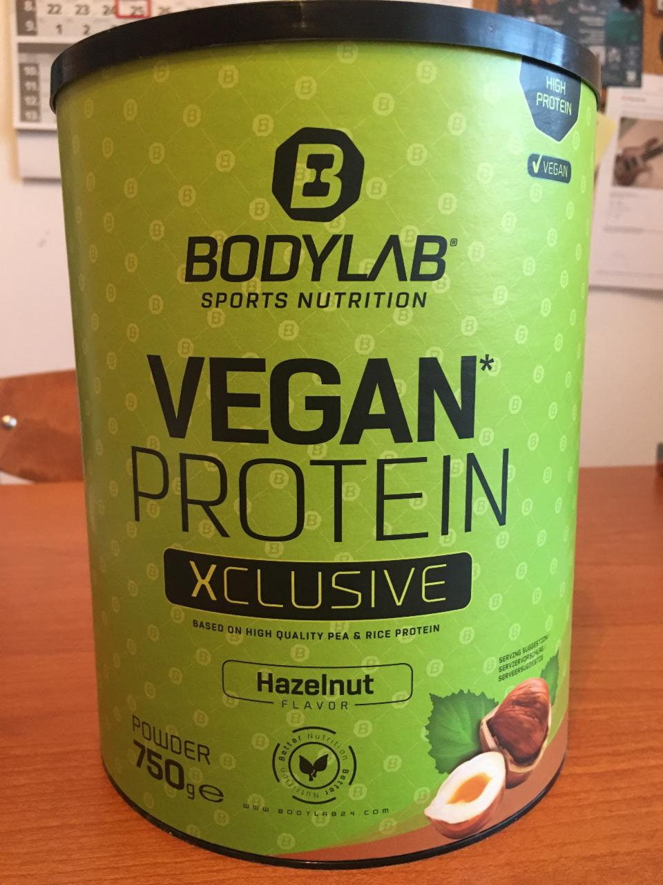 Fotografie - Vegan protein Xclusive Hazelnut Bodylab
