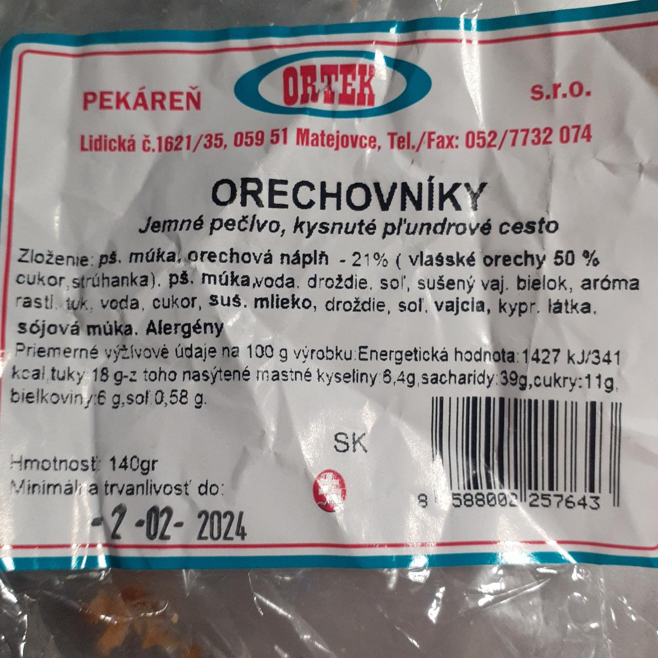 Fotografie - Orechovník Ortek