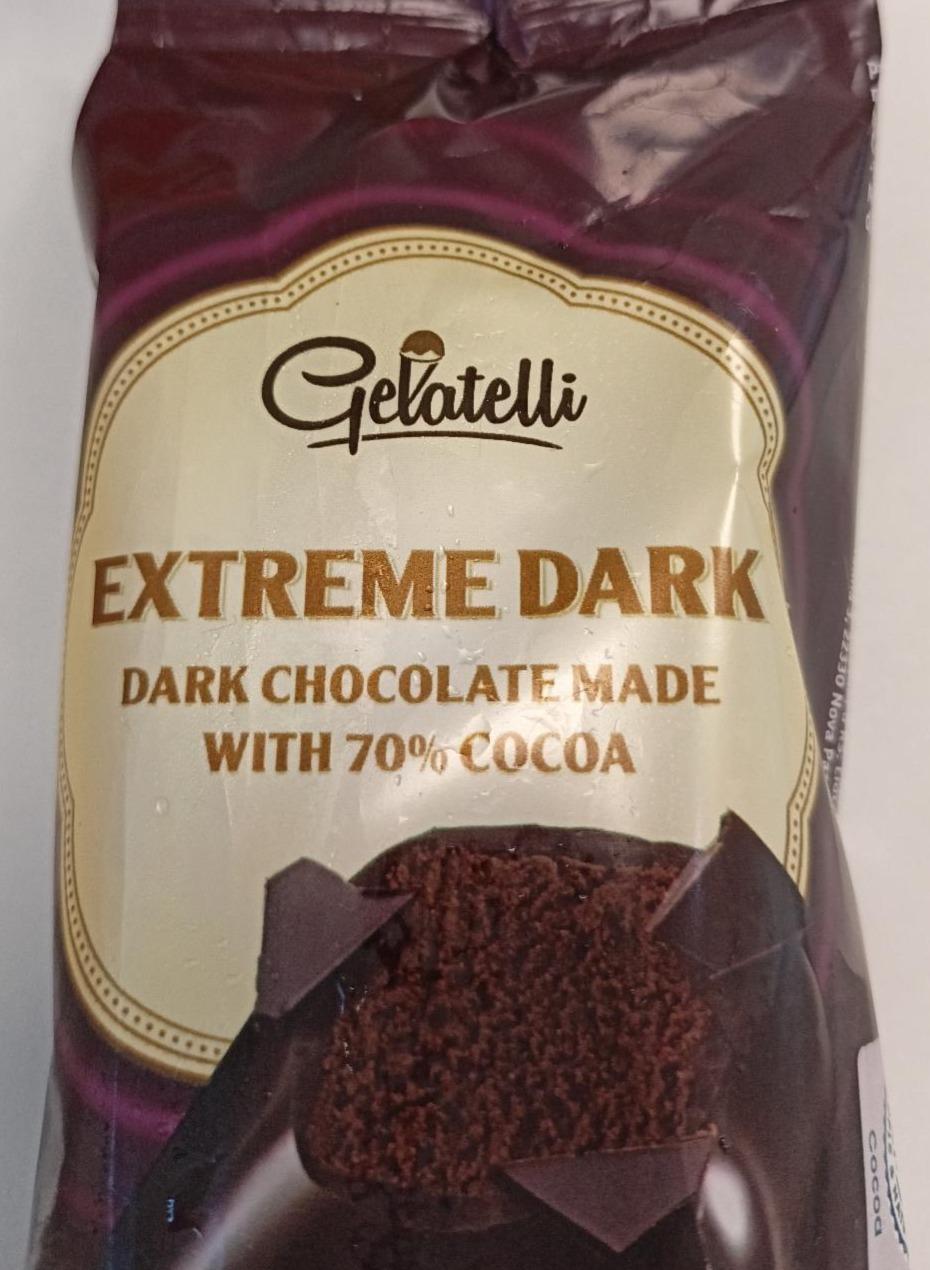 Fotografie - Extreme dark chocolate made with 70% cocoa Gelatelli