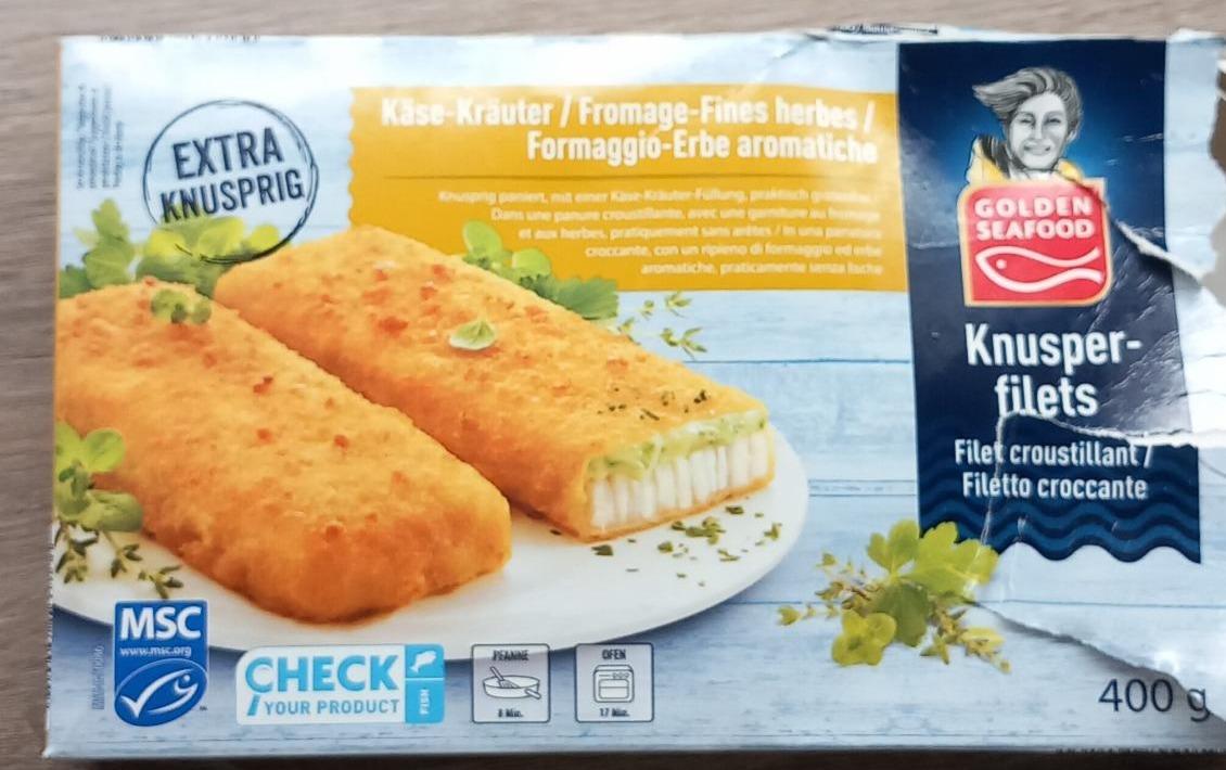 Fotografie - Knusperfilets Käse-Kräuter Golden Seafood