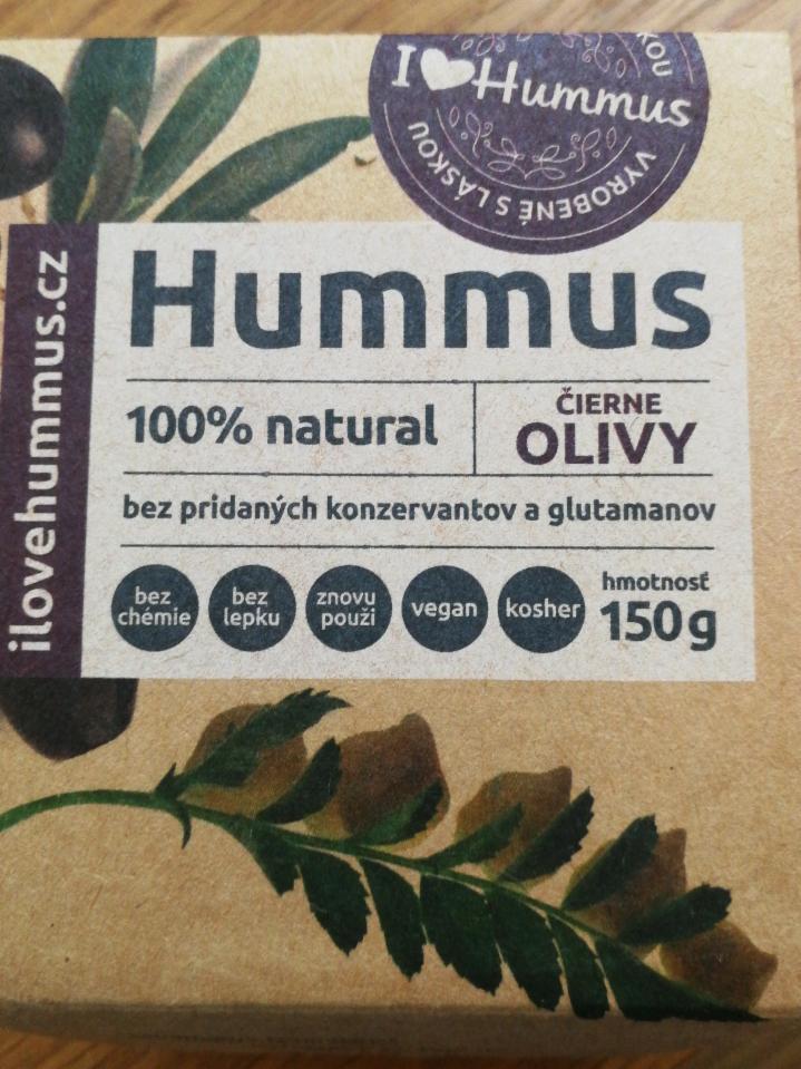 Fotografie - Hummus s čiernymi olivami