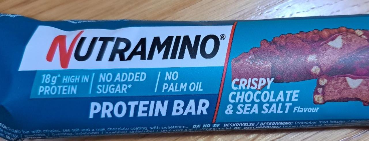 Fotografie - Protein Bar Crispy chocolate & Sea salt Nutramino