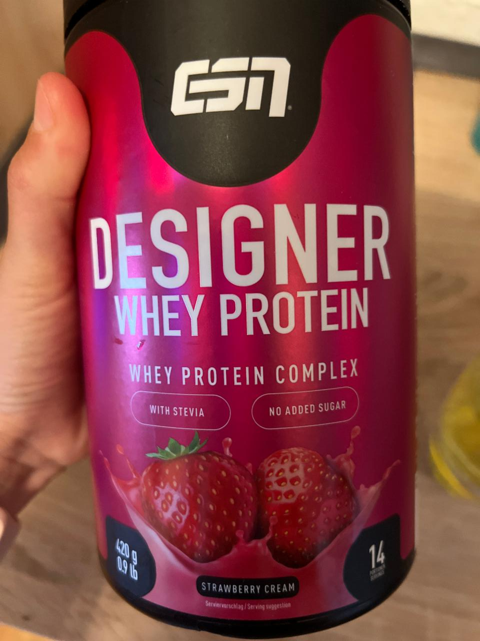 Fotografie - Designer whey protein strawberry cream