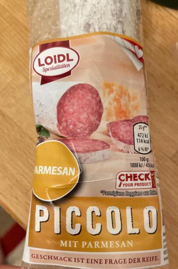 Fotografie - Piccolo mit parmesan Loidl