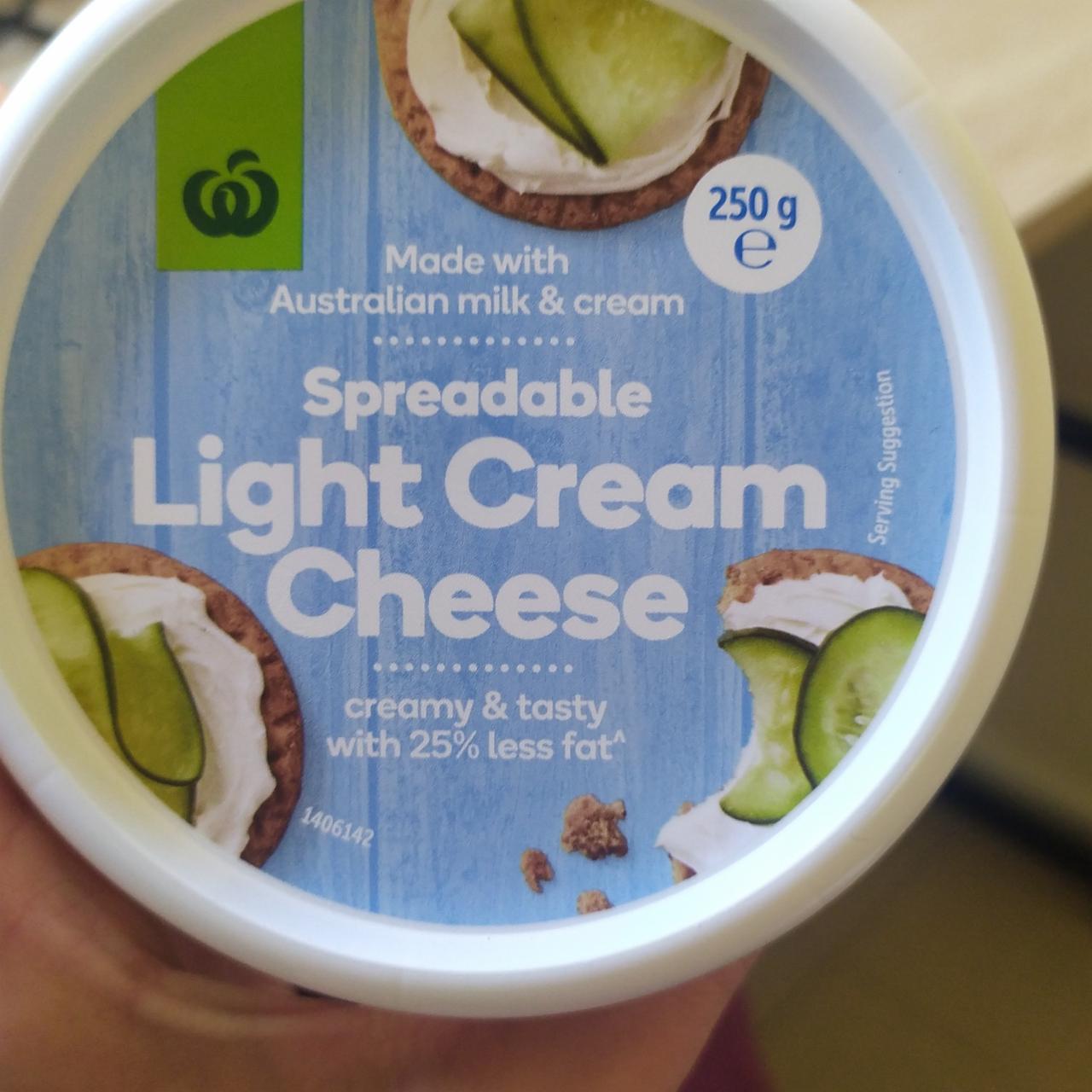 Fotografie - Spreadable Light Cream Cheese Woolworths
