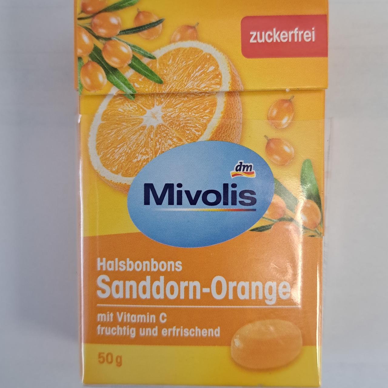 Fotografie - Halsbonbons Sanddorn-Orange Mivolis