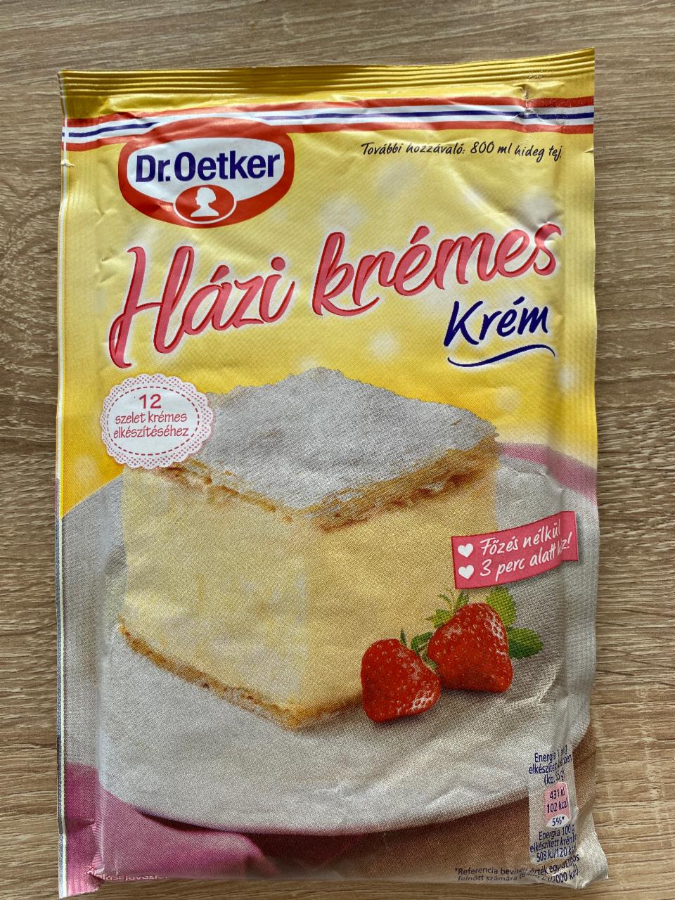 Fotografie - Házi krémes krém Dr.Oetker