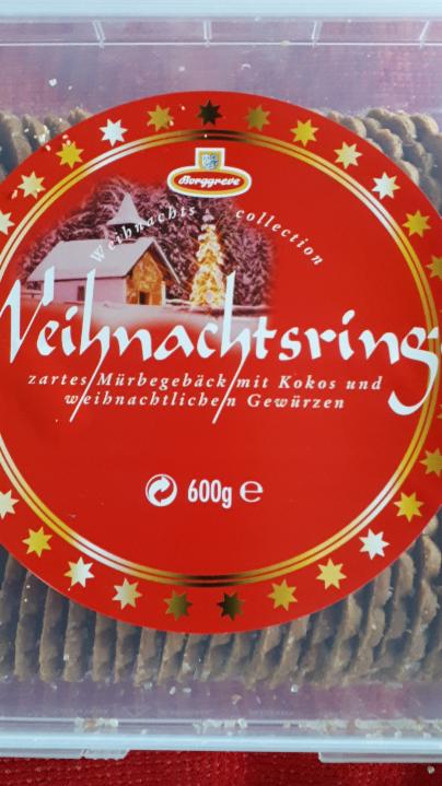 Fotografie - Weihnachstringe mit Kokos und weihnachtlichen Borggreve