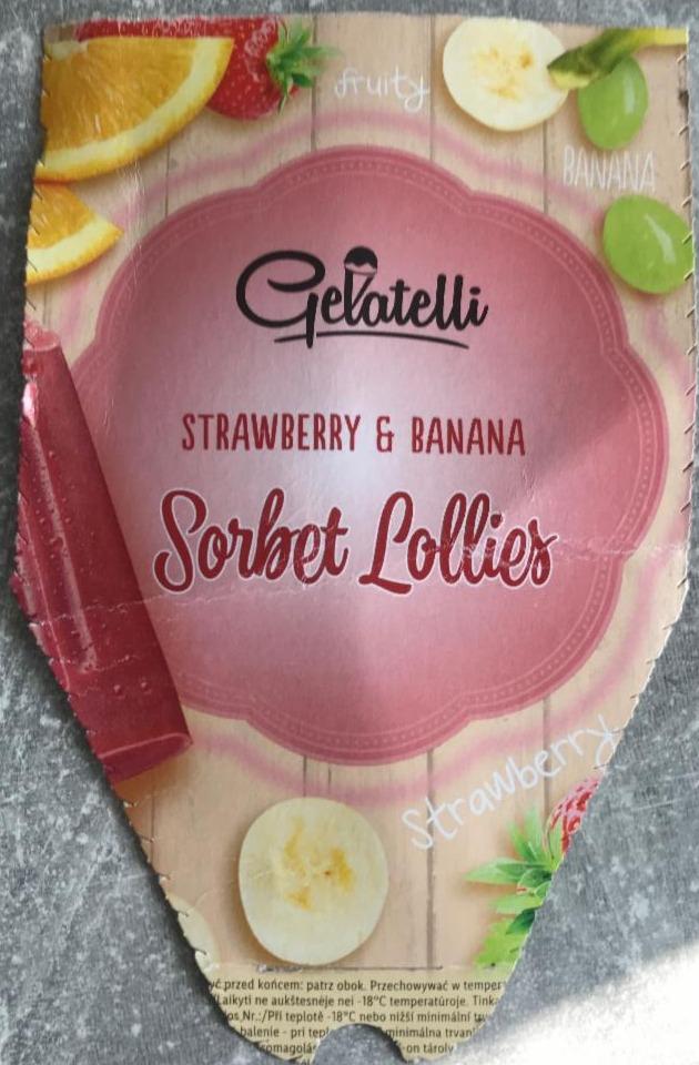 Fotografie - Gelatelli sorbet lollies strawberry & banana