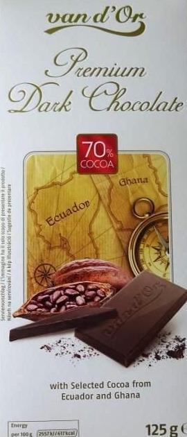Fotografie - horká čokoláda 70 % kakaa van d'Or