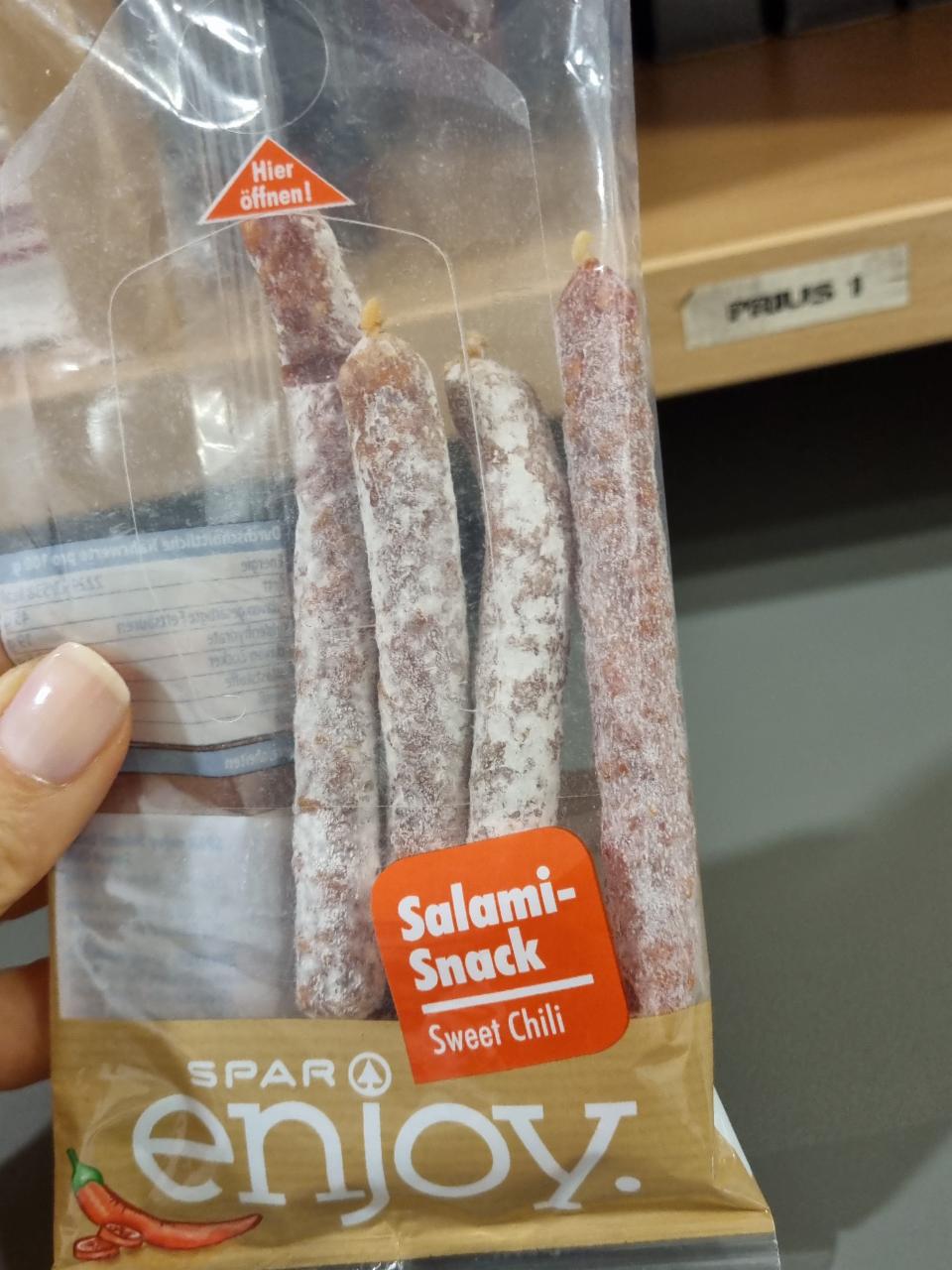 Fotografie - salami snack sweet chilli Spar