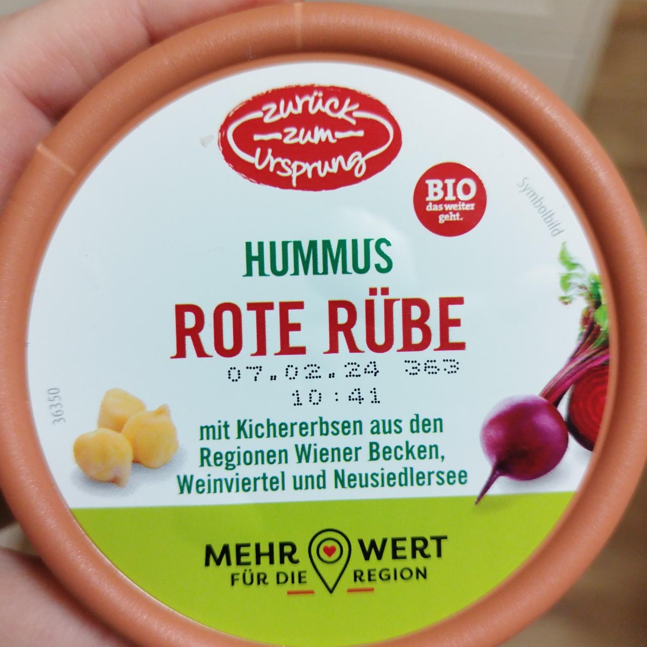 Fotografie - Hummus Rote rübe Zurück zum Ursprung