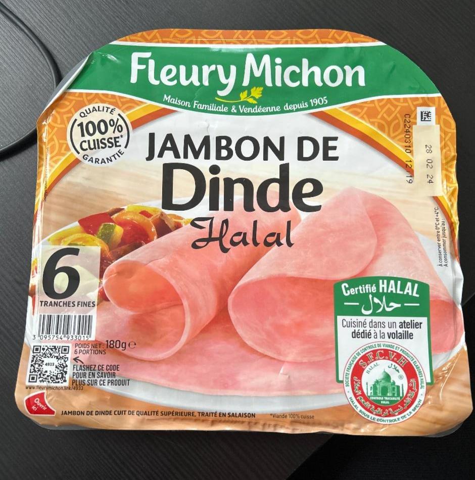 Fotografie - Jambon de Dinde Halal Fleury Michon