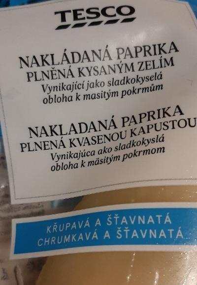 Fotografie - Nakládaná paprika plněná kysaným zelím