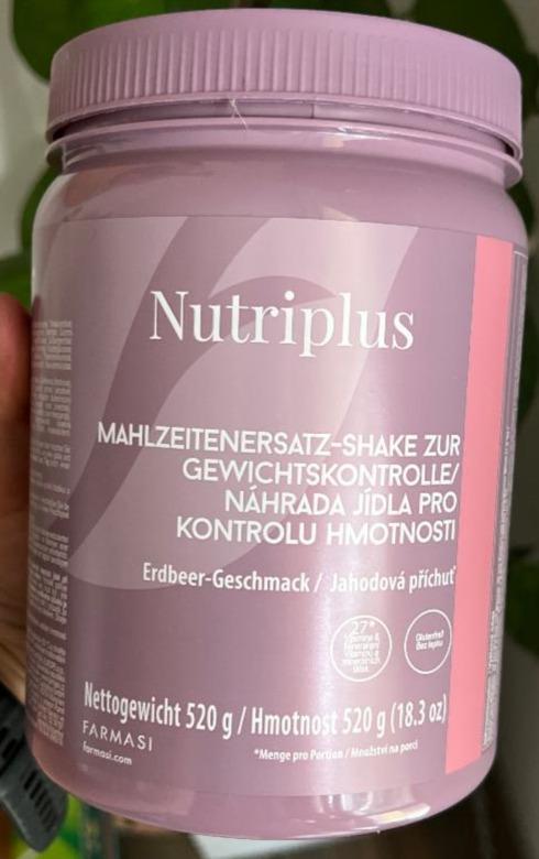 Fotografie - Náhrada jídla pro kontrolu hmotnosti Jahodová příchuť Nutriplus