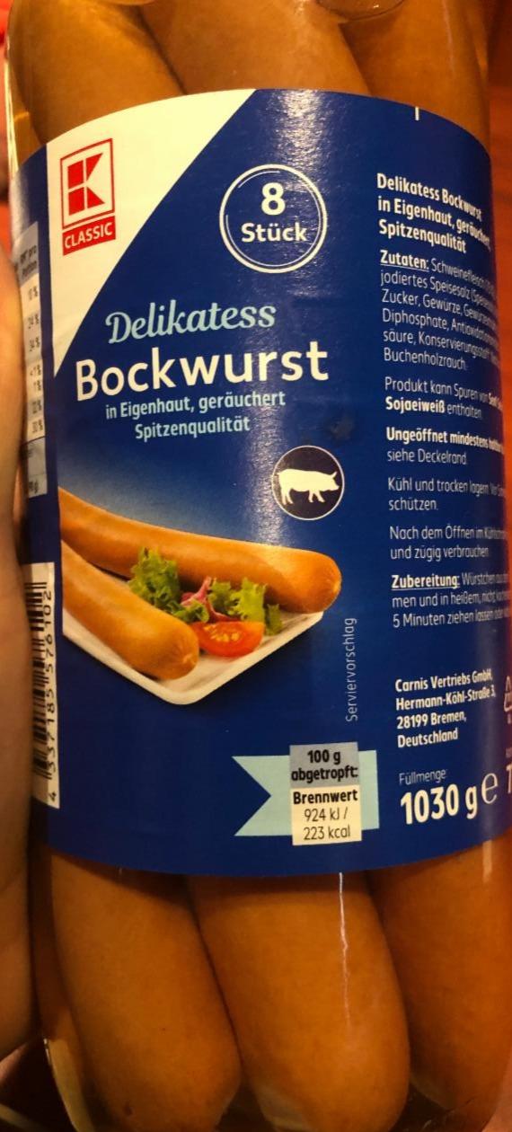 Fotografie - Bockwurst K-Classic