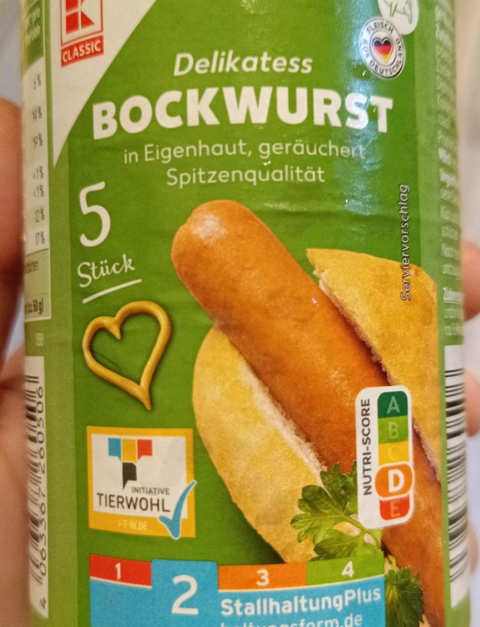 Fotografie - Bockwurst K-Classic