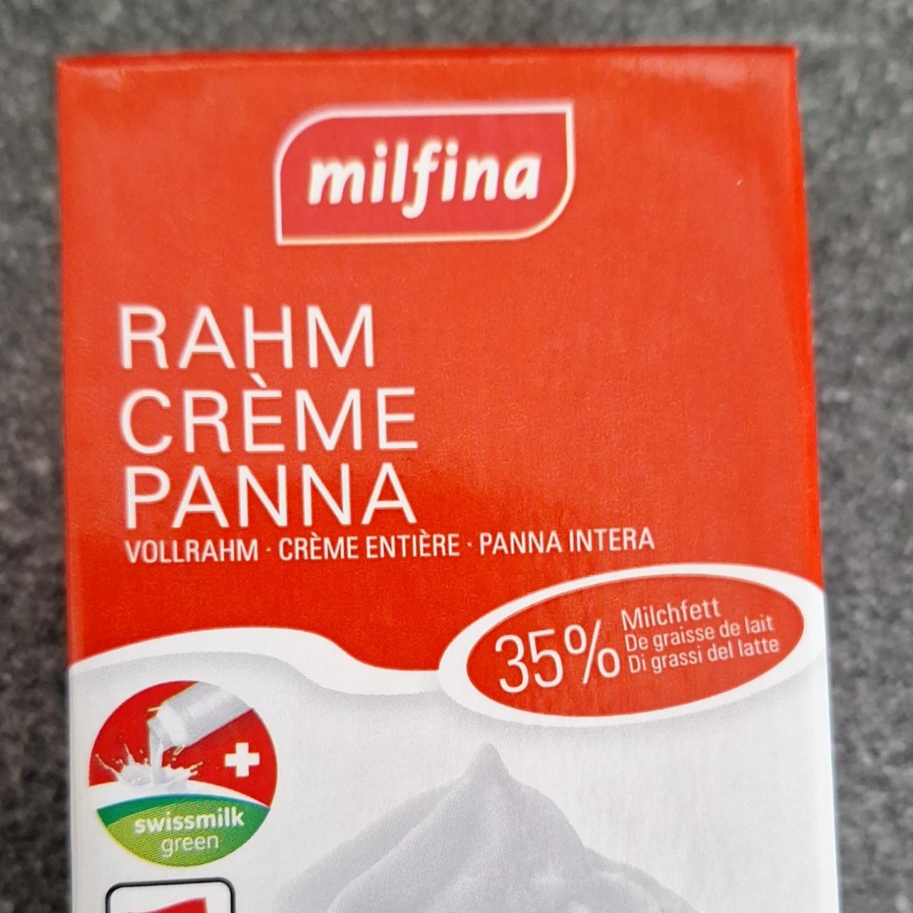 Fotografie - Rahm Crème Panna Milfina