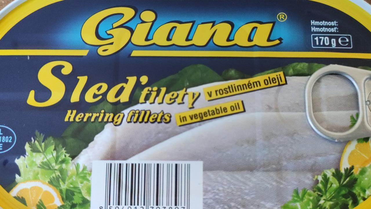Fotografie - Sleď filety v rastlinnom oleji Giana