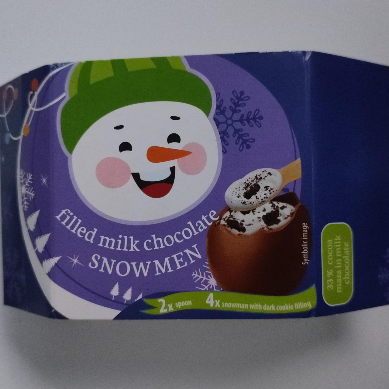 Fotografie - filled milk chocolate snowmen Passio
