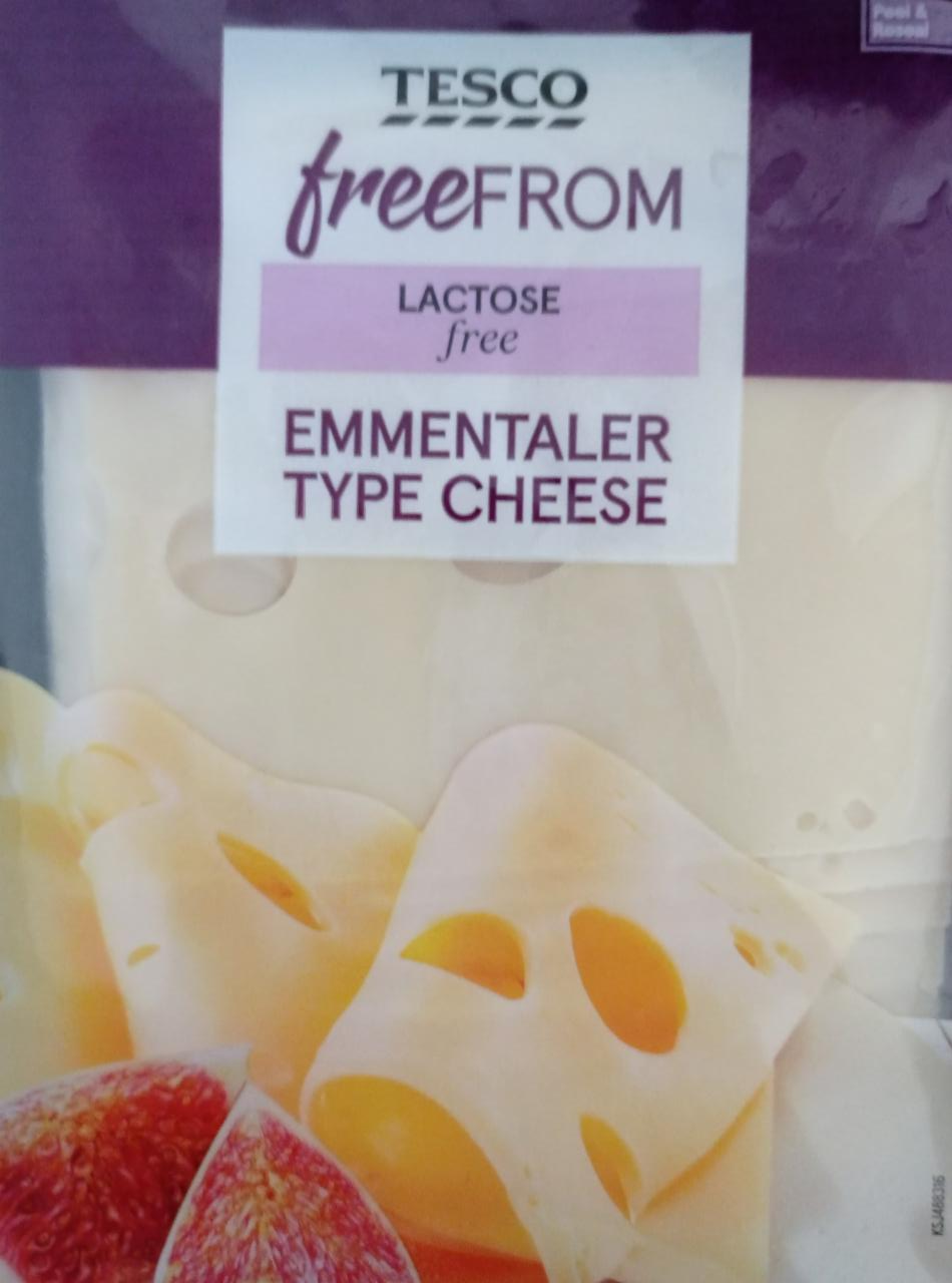 Fotografie - Lactose free Emmentaler Type Cheese Tesco free From