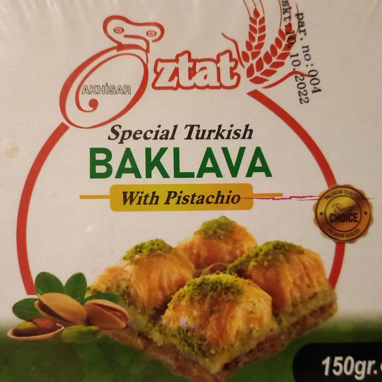 Fotografie - Baklava with Pistachio Oztat