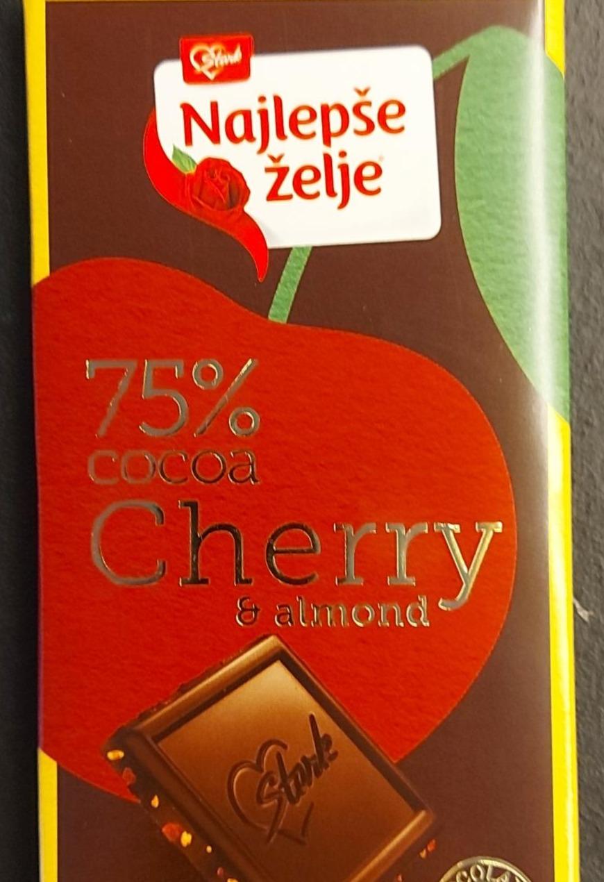 Fotografie - Najlepše želje 75% cocoa Cherry & almond Stark