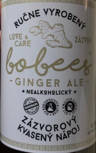 Fotografie - Ginger Ale nealkoholický Zázvorový kvasený nápoj Bobees