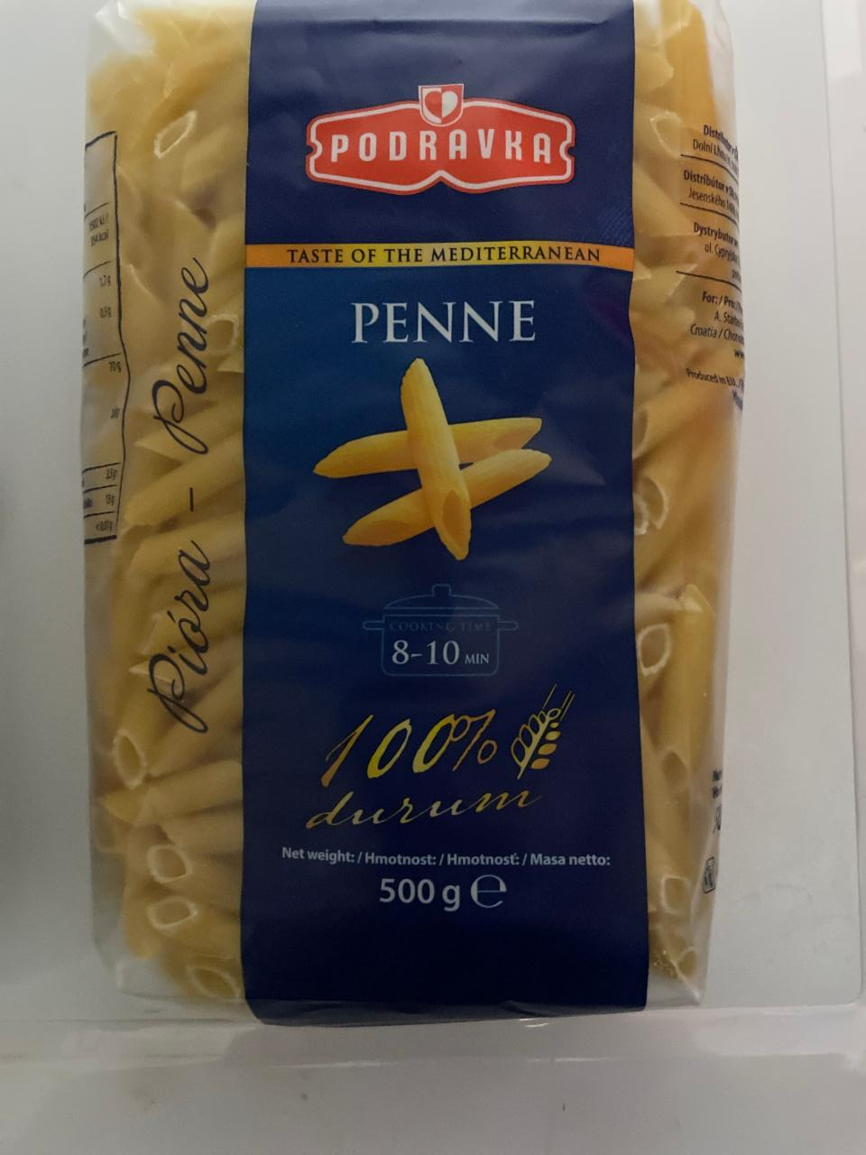 Fotografie - Penne 100% durum Podravka