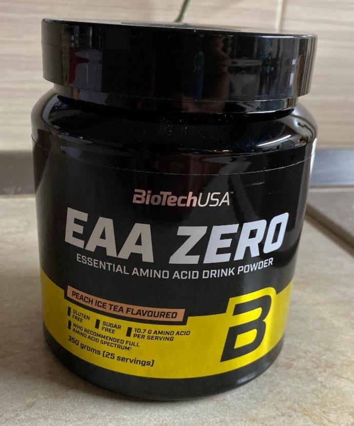 Fotografie - EAA Zero Peach Ice Tea flavoured BioTechUSA