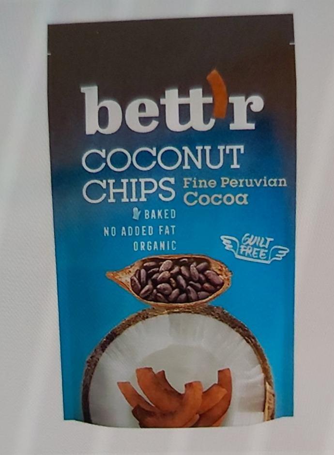 Fotografie - kakaové kokosové vegan chipsy