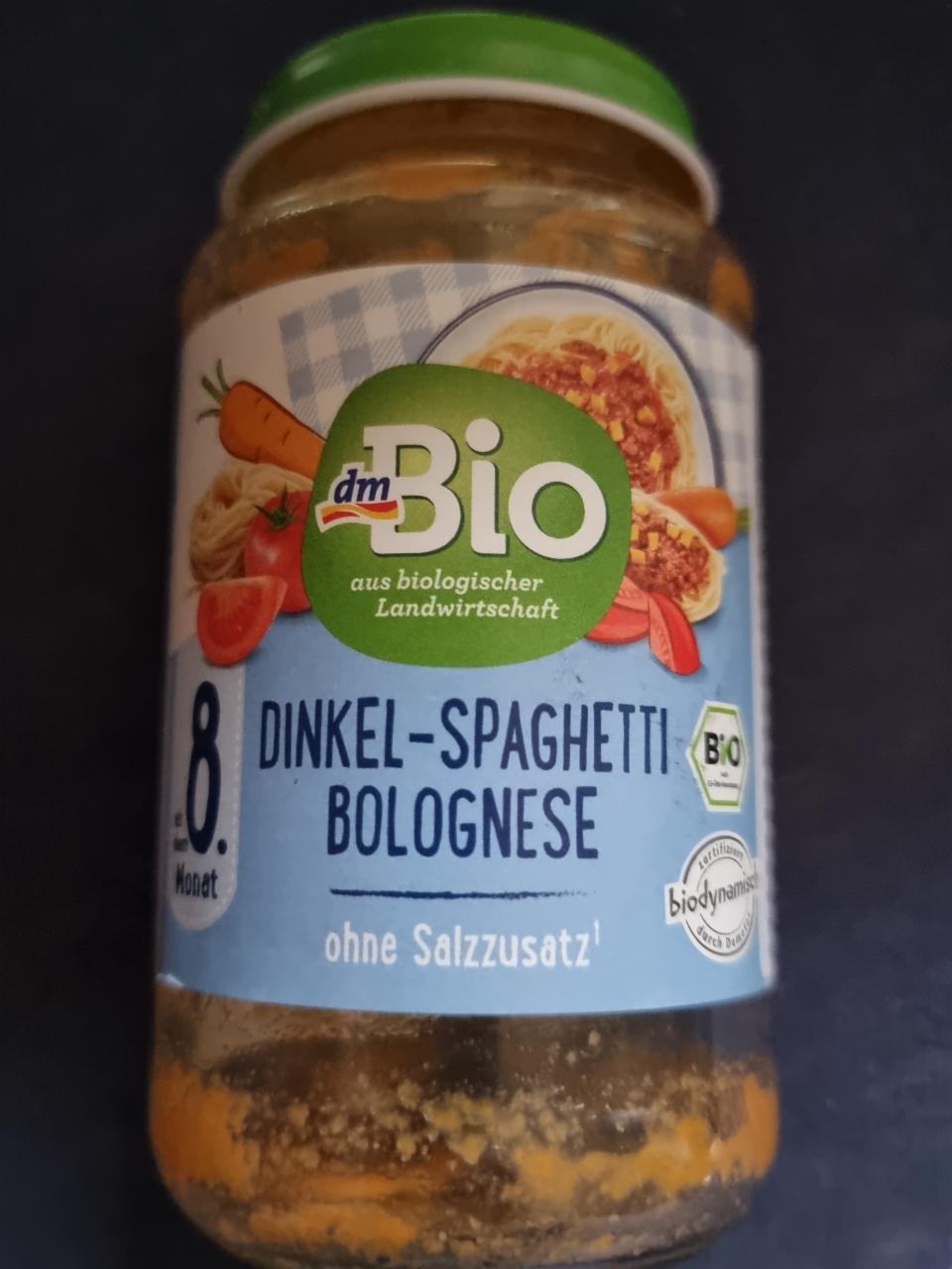 Fotografie - dmBio Príkrm Bolonské špaldové špagety
