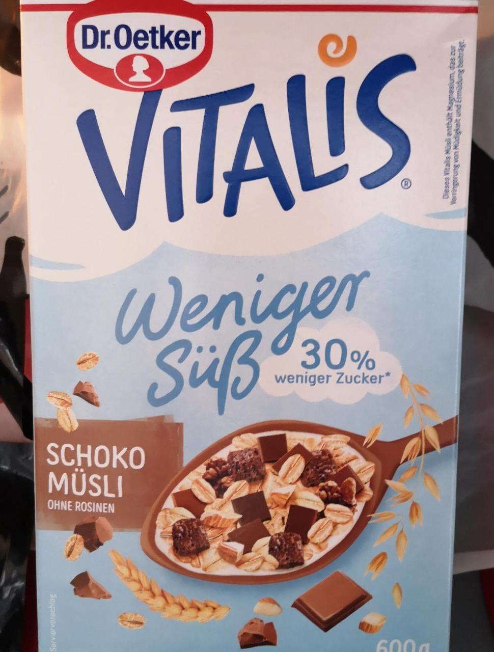 Fotografie - Vitalis Schoko Müsli 30% weniger zucker Dr.Oetker