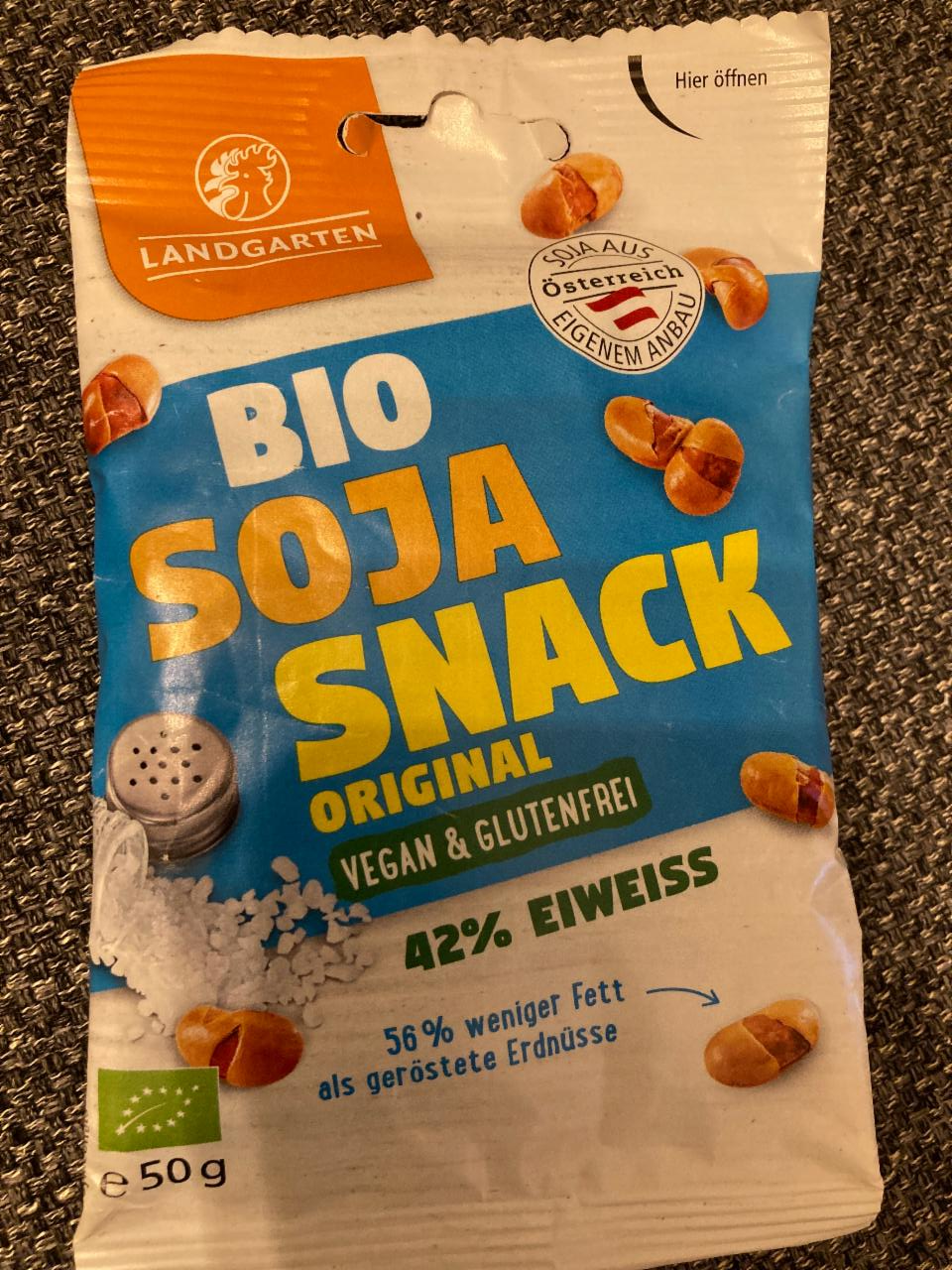 Fotografie - Bio soja snack original Landgarten