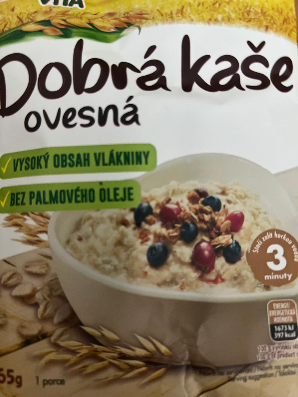 Fotografie - Dobrá kaša ovsená natural Bonavita