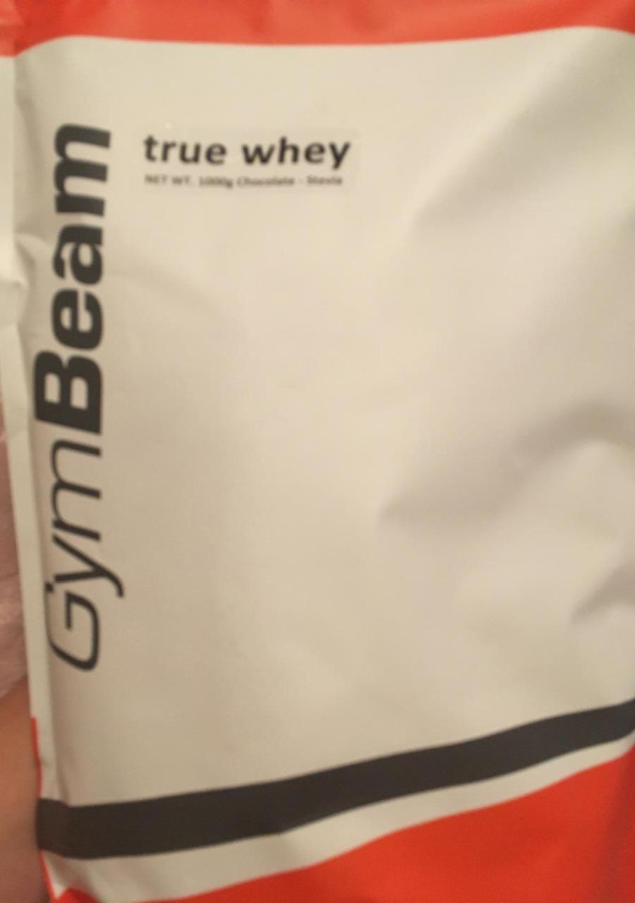 Fotografie - True whey protein Chocolate - Stevia GymBeam