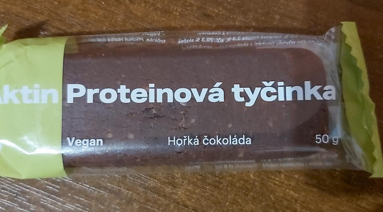 Fotografie - Aktin proteinová tyčinka horká čokoláda